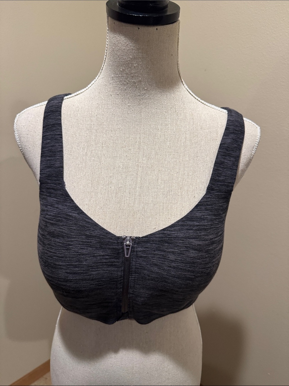 Victoria's Secret Charcoal Gray Front-Zip Comfort Bra